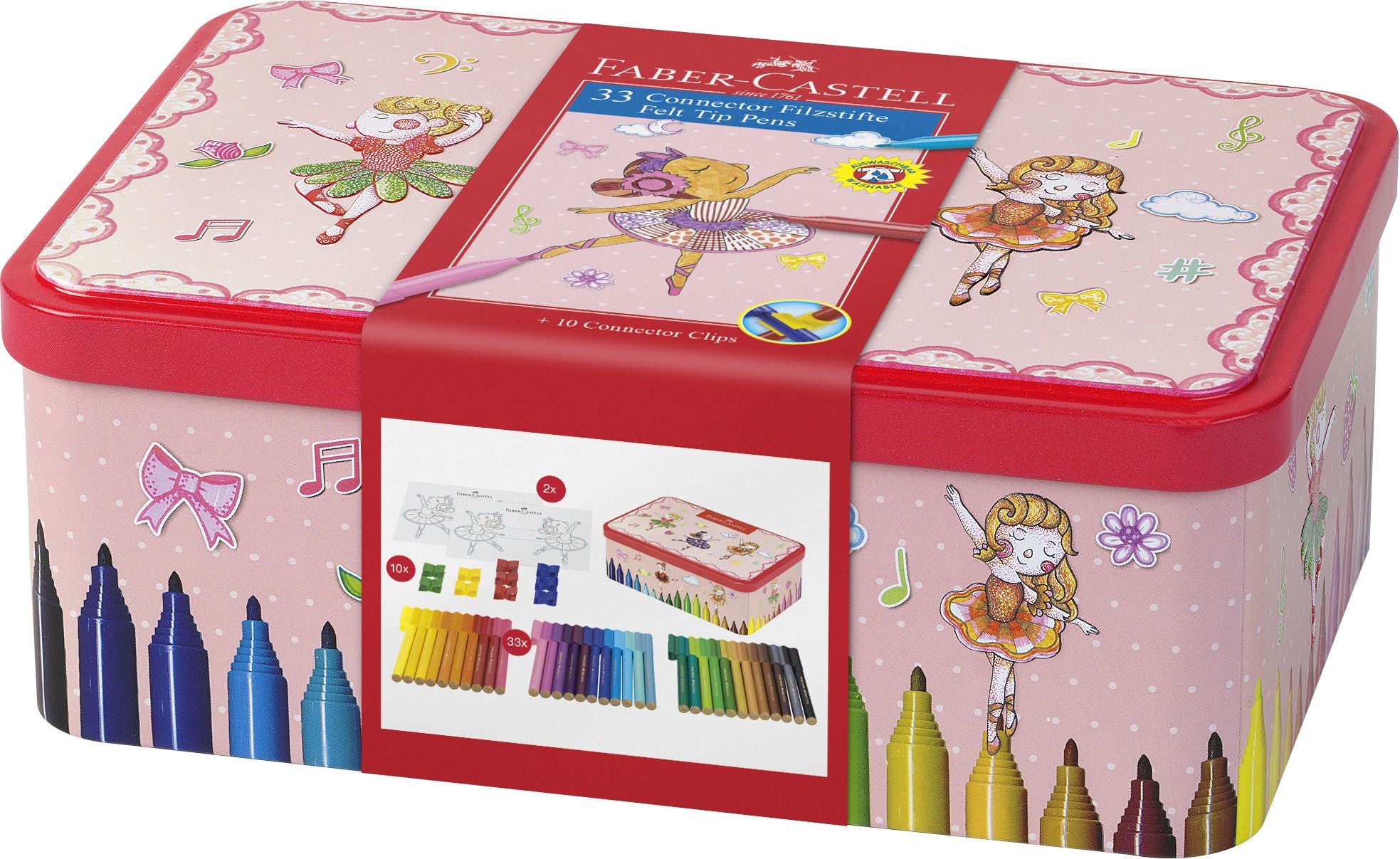 CARIOCA 33 CULORI BALLERINA BOX CONNECTOR FABER-CASTELL CARIOCA 33 CULORI BALLERINA BOX CONNECTOR FABER-CASTELL